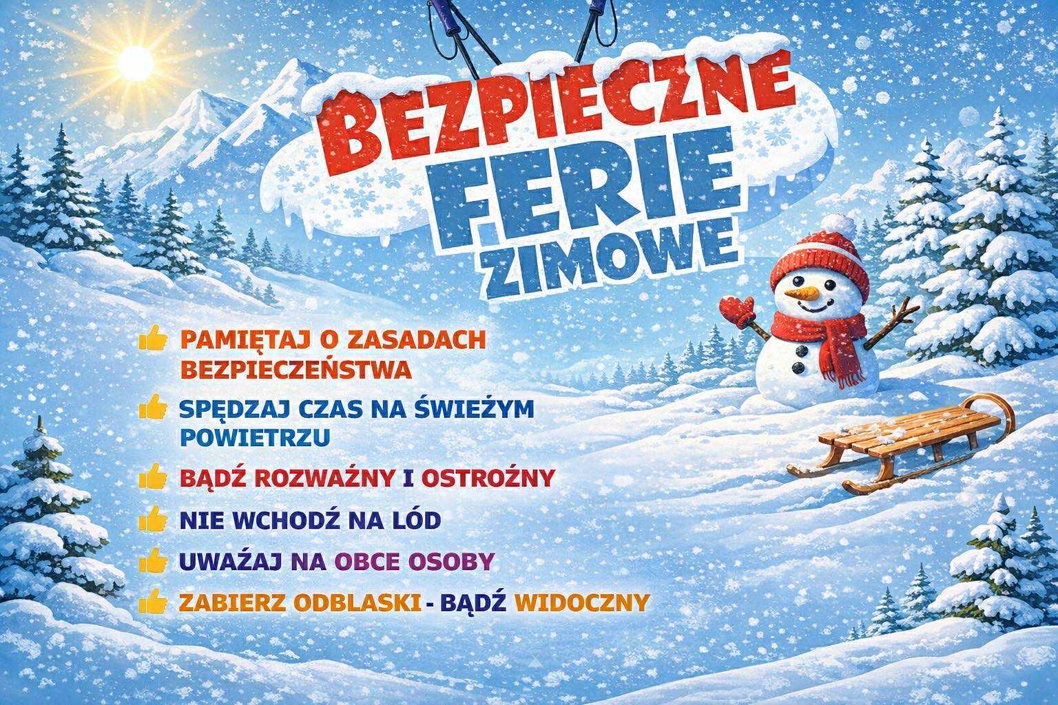 BEZPIECZNE FERIE